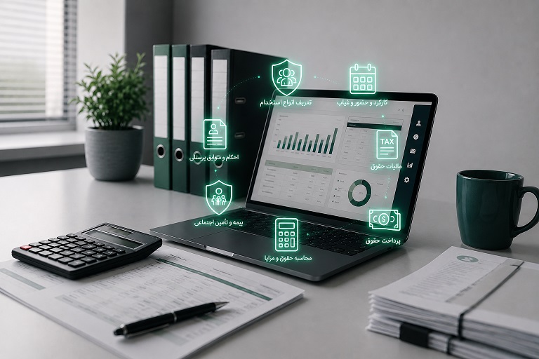 نرم‌افزار حقوق و دستمزد شرکتی چه امکاناتی باید داشته باشد؟ راهنمای انتخاب برای شرکت‌های خصوصی